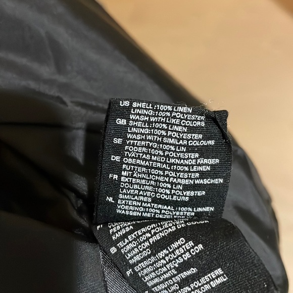 H&M Women’s 100% Linen Blazer Button Front  2 Front Pockets Finely Detailed - Picture 5 of 6